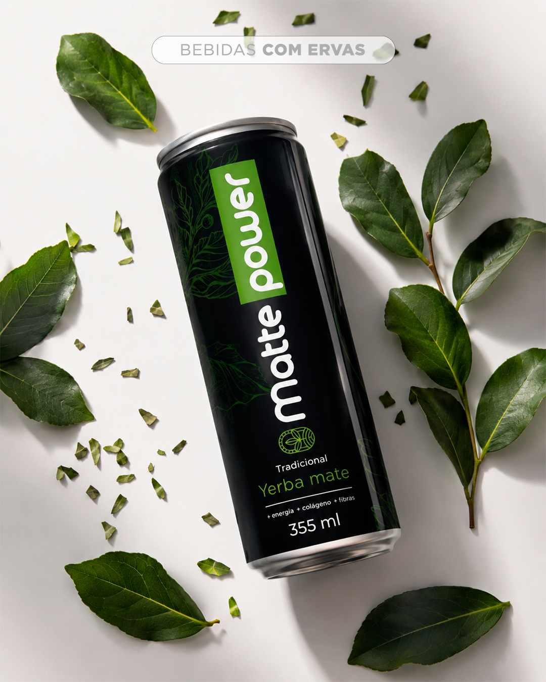Projeto de bebida com ervas Mate Power
