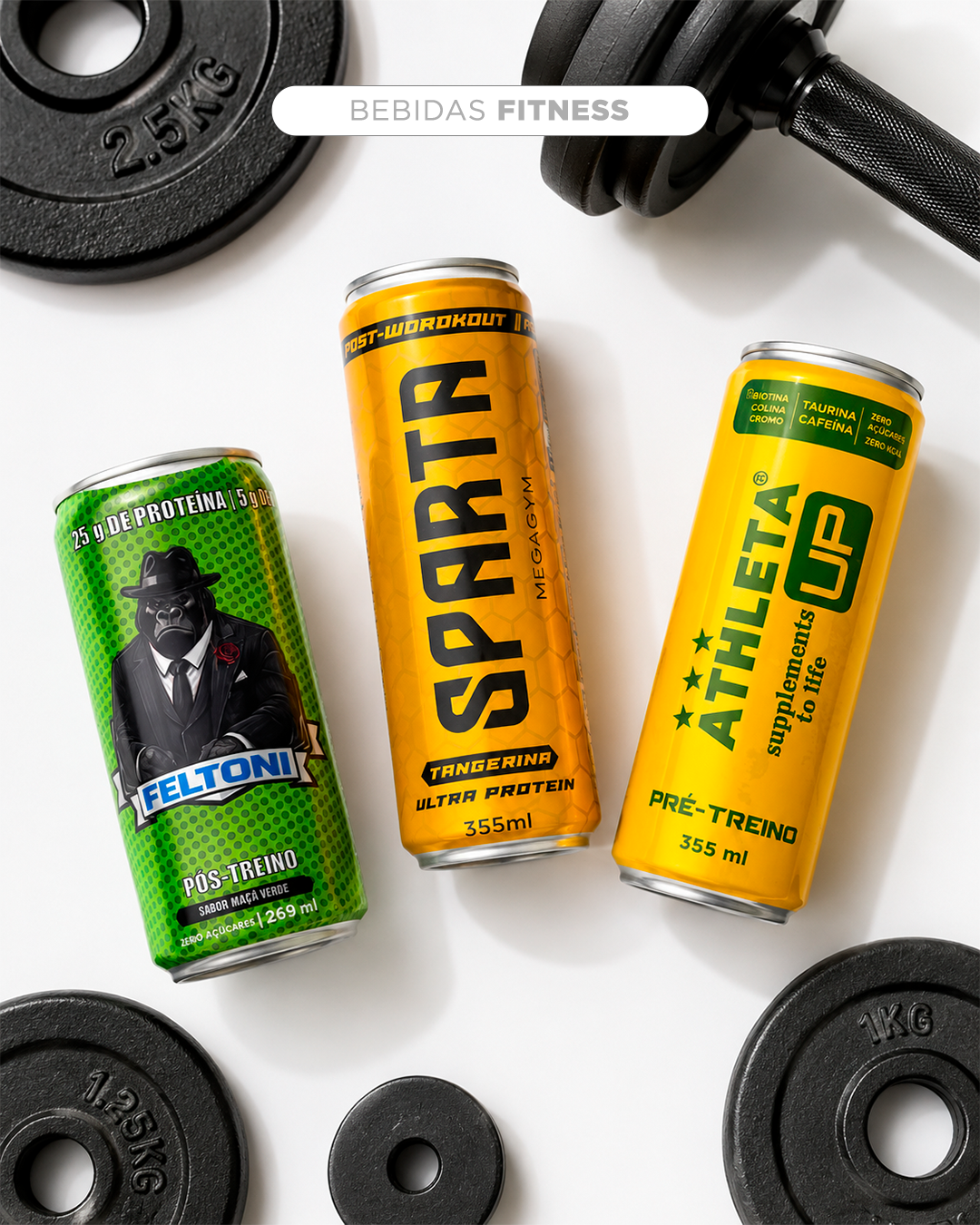Projetos de bebidas fitness em lata